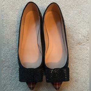 J. Crew plaid flats